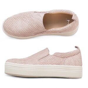 Marc Fisher | Women's Blush Pink Slip-On Platform Sneakers | 10